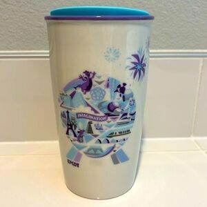 Starbucks Coffee Disney Epcot Retired Ceramic travel Mug Tumbler 2019 Collection